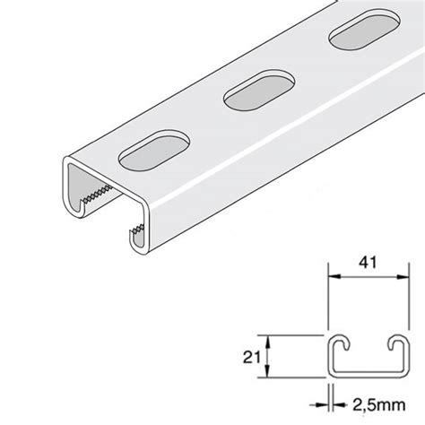 shallow unistrut dimensions|Unistrut P4100T Slotted Shallow Strut, 14 Ga, 10 FT, Type 304 .